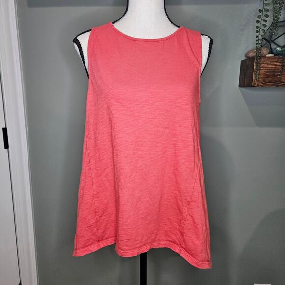Madewell Women's Large Red Forward-Seam Slub Tank - Picture 1 of 6